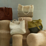 Handwoven natural crochet tote bags luxury corporate gift brand activation UK