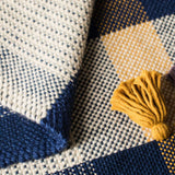 Handwoven designer wool rug detail artisan corporate gift UK