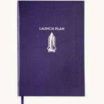 Launch Plan Hardcover Notebook front cover, silver embossed, executive gift