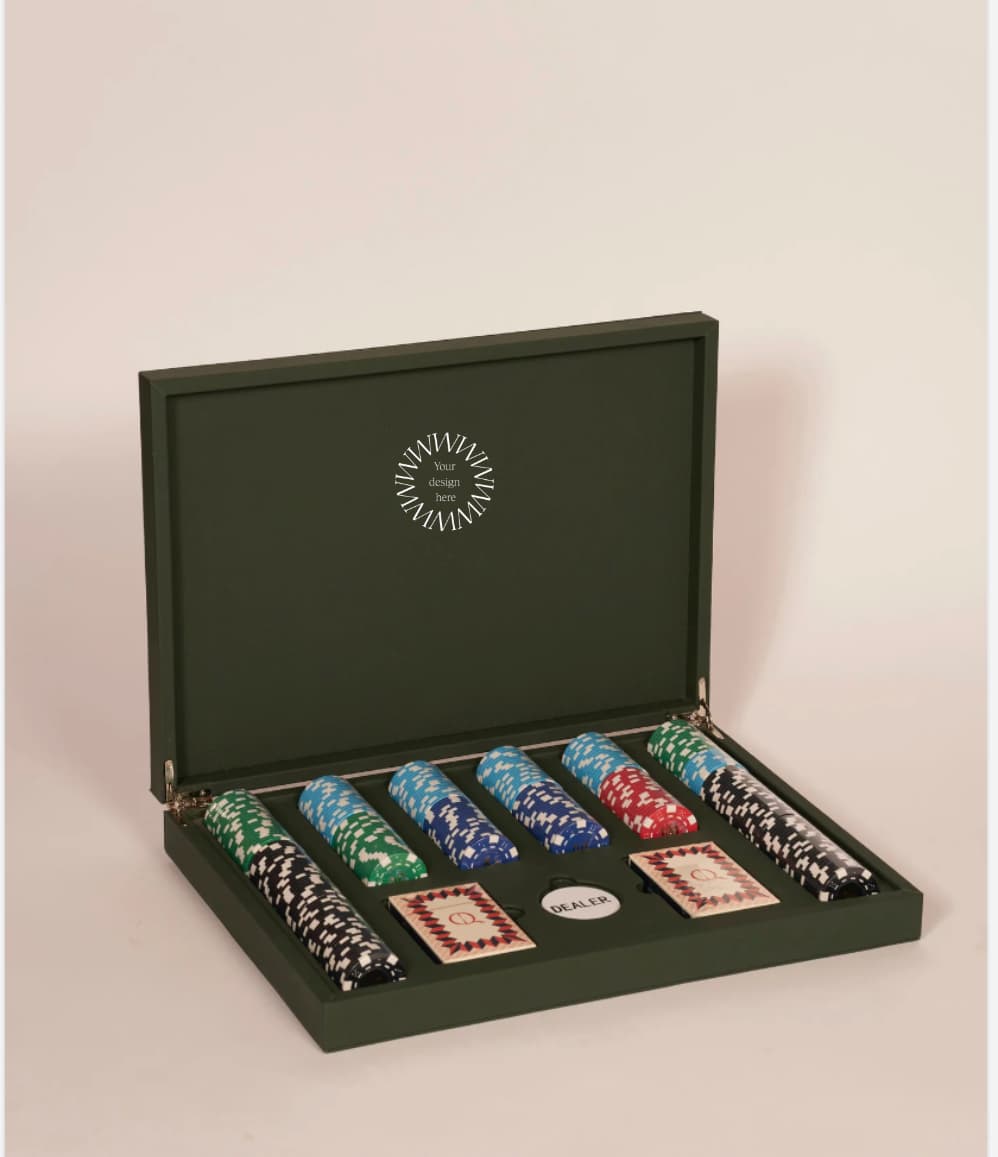 Leather Poker Set | Luxury Corporate Gift | 10 Million Women
