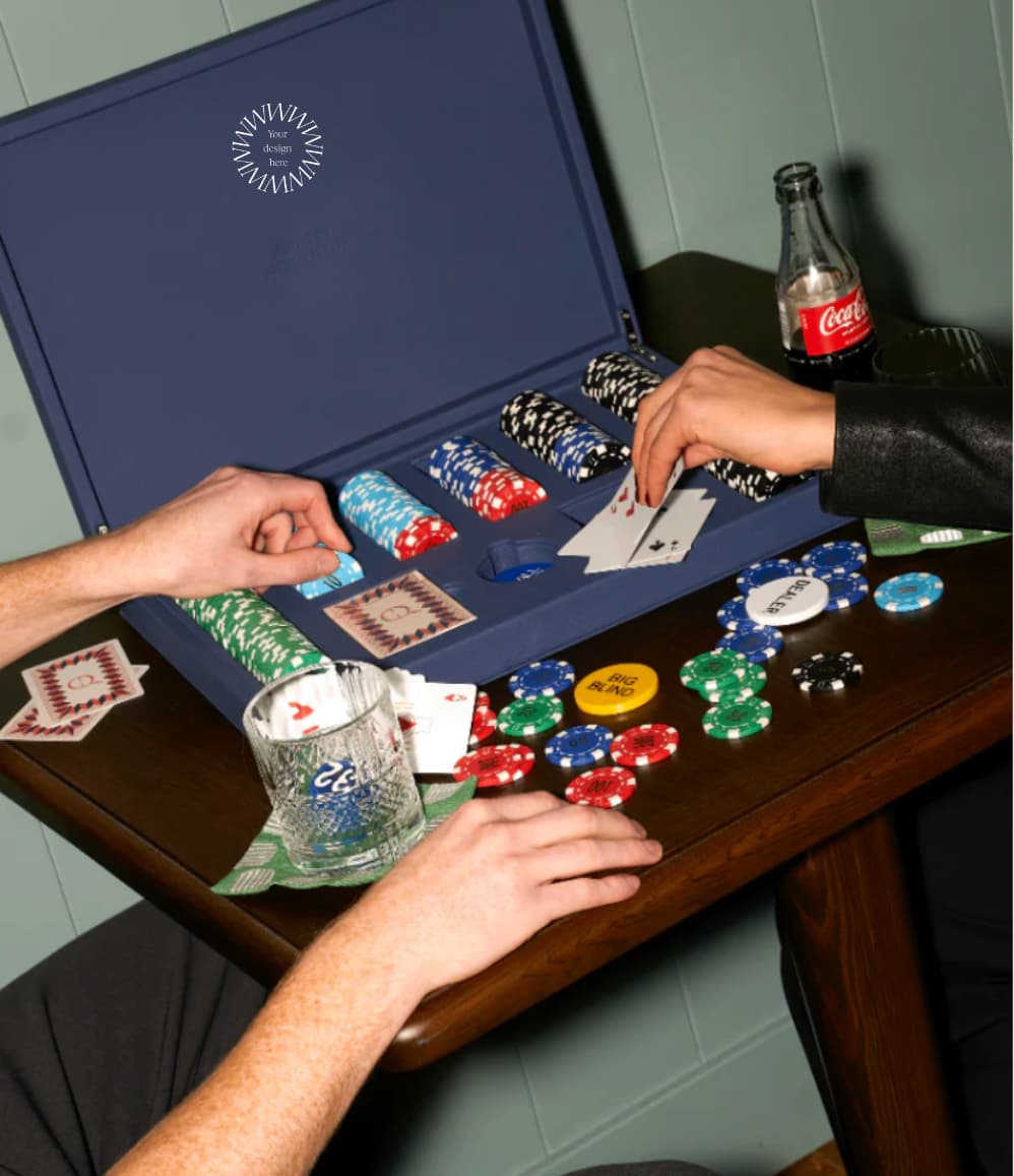 Leather Poker Set | Sustainable Corporate Gift | 10 Million Women