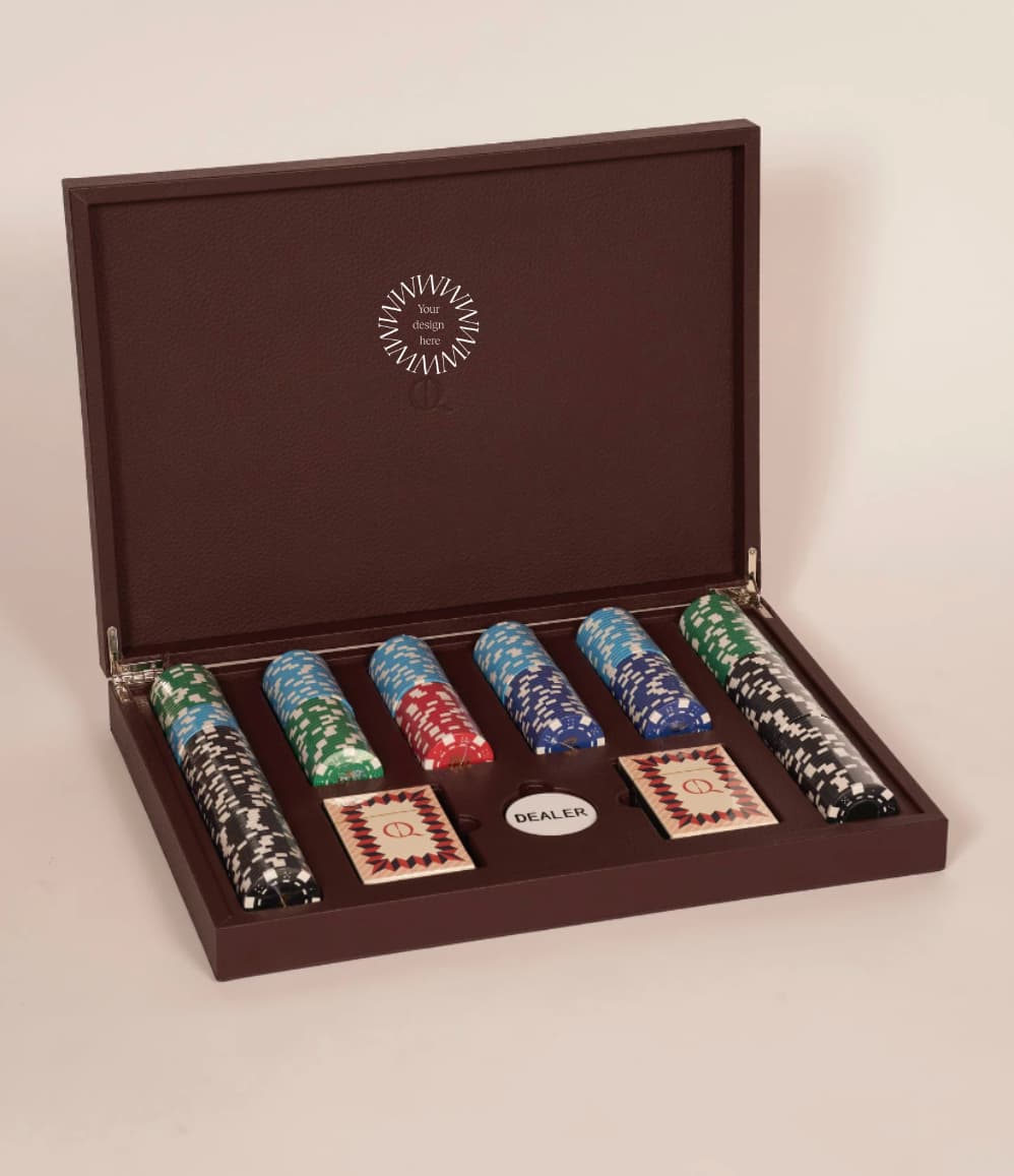 Leather Poker Set | Sustainable Corporate Gift | 10 Million Women