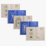 Inside pages of The Life Designer Journal with goal-setting exercises, ideal personalised wellbeing gift for employees and clients