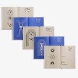 Inside pages of The Life Designer Journal with goal-setting exercises, ideal personalised wellbeing gift for employees and clients