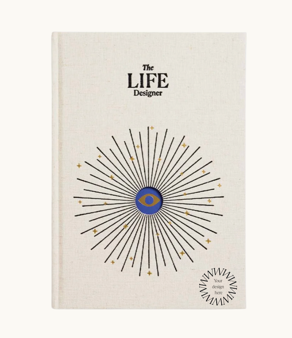 The Life Designer Journal, ideal sustainable mindfulness gift and branded wellness journal for personal growth.
