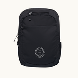 Black recycled backpack for corporate gifts and premium event swag