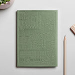 London Notebook in green, part of the colour range