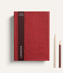 London Notebook in red, FSC® certified notebook for conference gifting