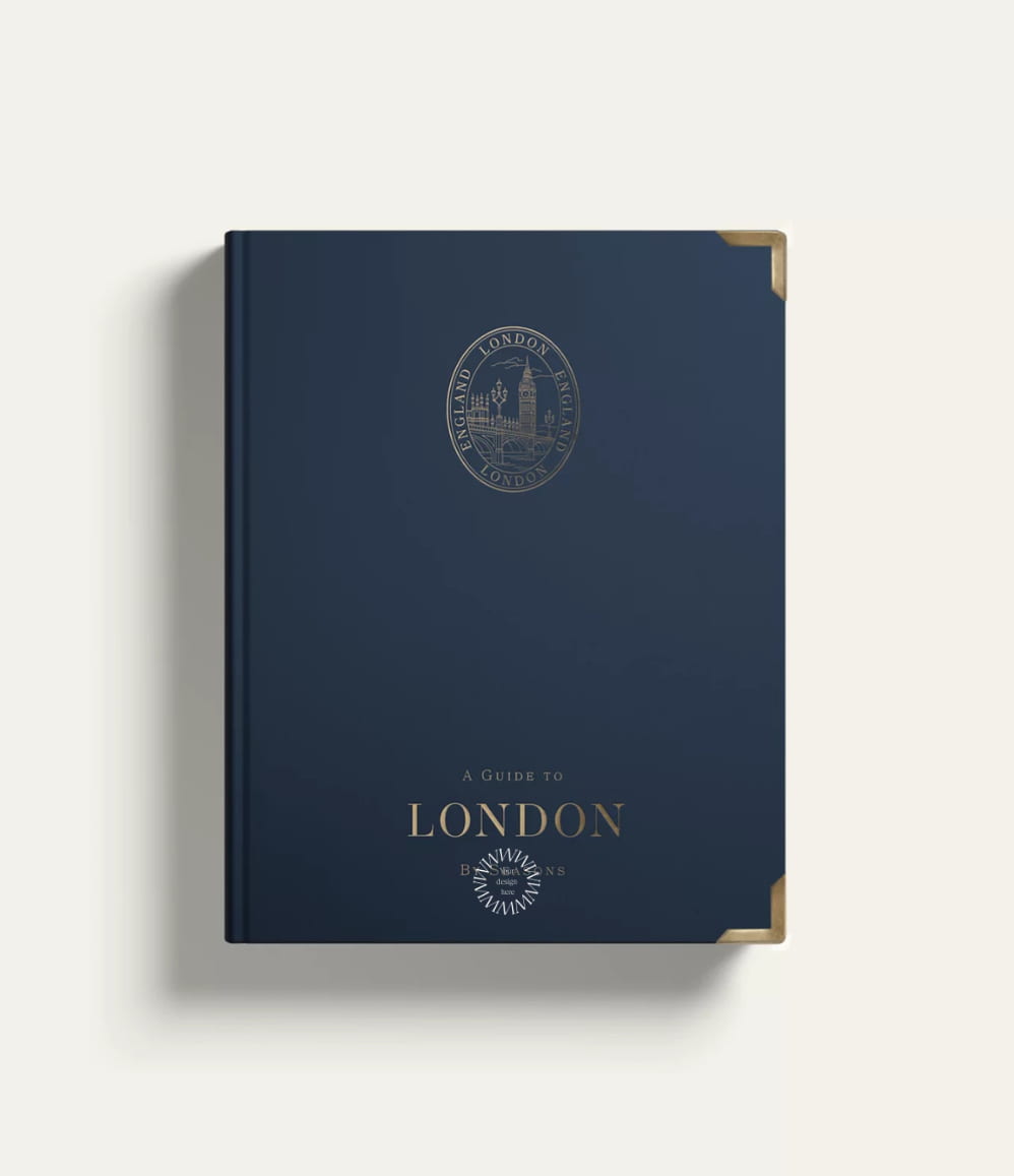 London Travel Guide, front cover, showing logo placement