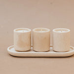 Handcrafted marble candle gift set, a premium executive corporate gift