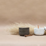 Marble salt and pepper set, a unique gourmet corporate gift for clients and executives