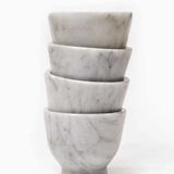 Handcrafted grey marble tequila shot glasses, set of four, corporate event gift