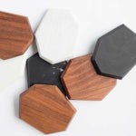 Marble and wood coasters personalised luxury corporate gift VIP client events UK