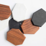 Marble and wood coasters personalised luxury corporate gift VIP client events UK