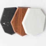 Personalised marble and wood coasters premium executive corporate gift client events UK