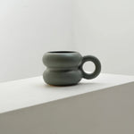Mega ceramic mug in green, employee appreciation gift
