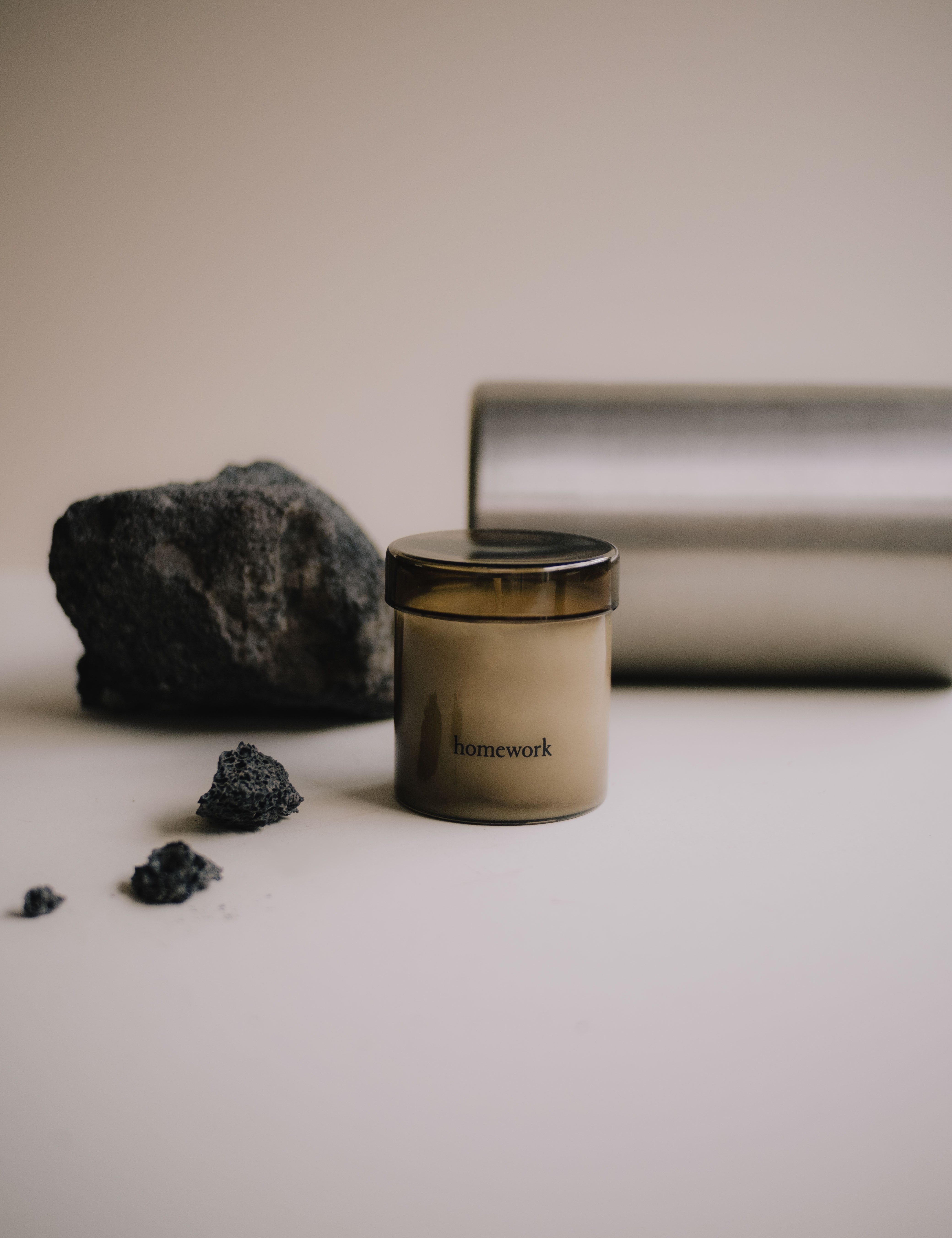 Metal scented candle vegan women owned business corporate gift sustainable eco swag