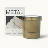 Homework metal scented candle, sustainable corporate gifts for executive women.