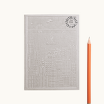 Debossed New York notebook in grey, corporate gifts for women 