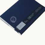 Back of sustainable notebook showing logo placement personalised branded corporate gift