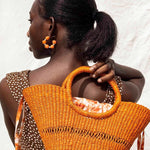 handwoven summer straw bag made in Ghana for sustainable corporate gifting, premium gift for events
