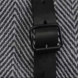 Leather carrying strap on handcrafted organic cotton throw, luxury corporate gift for VIP clients and senior leadership