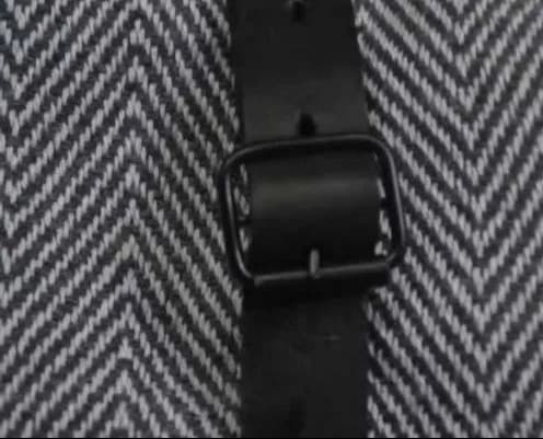 Leather carrying strap on handcrafted organic cotton throw, luxury corporate gift for VIP clients and senior leadership