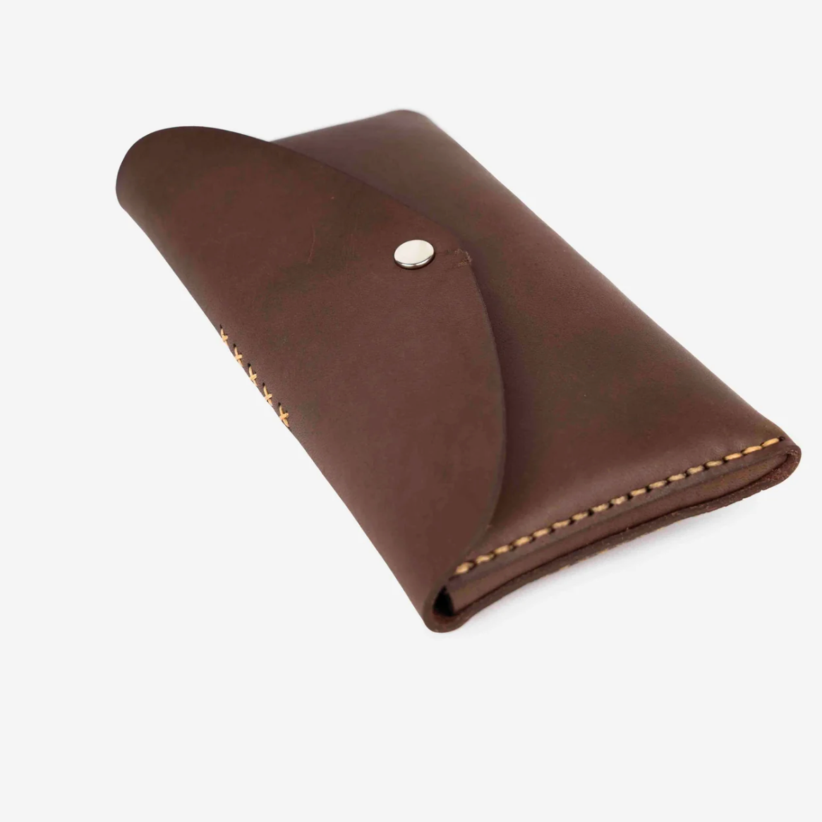 Fairtrade brown organiser pouch for stationery or travel, eco-conscious business merchandise