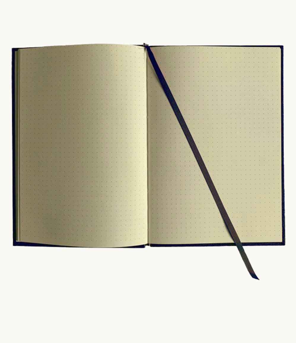 Paris Is Always a Good Idea Hardcover Notebook, inside showing dotgrid pages