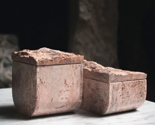 Handcarved pink marble box premium luxury corporate gift VIP client events executive gifting