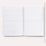 Pocket Undated Weekly Planner, A6, open to the weekly layout