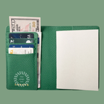 Custom leather passport holder with company logo for client gifts