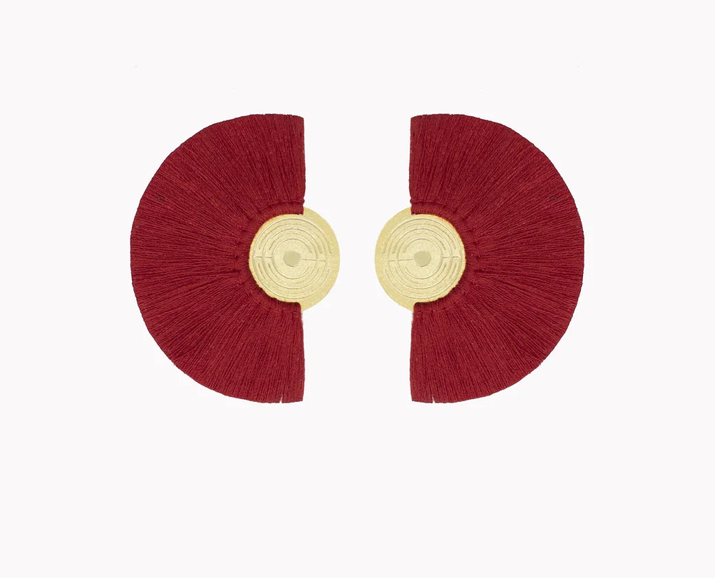 Red tassel earrings premium corporate gift for women client gifting and luxury events