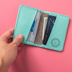 Premium Leather card wallet with RFID for event merchandise and executive gifting.