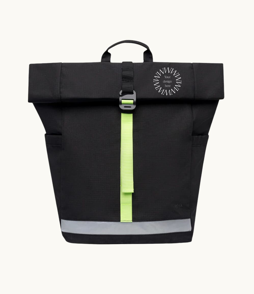 Roll Top Backpack 19L, showing the back and padded straps