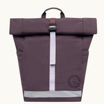 Roll Top Backpack 19L in maroon, showing logo placement