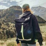 Roll Top Backpack 19L, worn outdoors