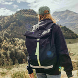 Roll Top Backpack 19L, worn outdoors