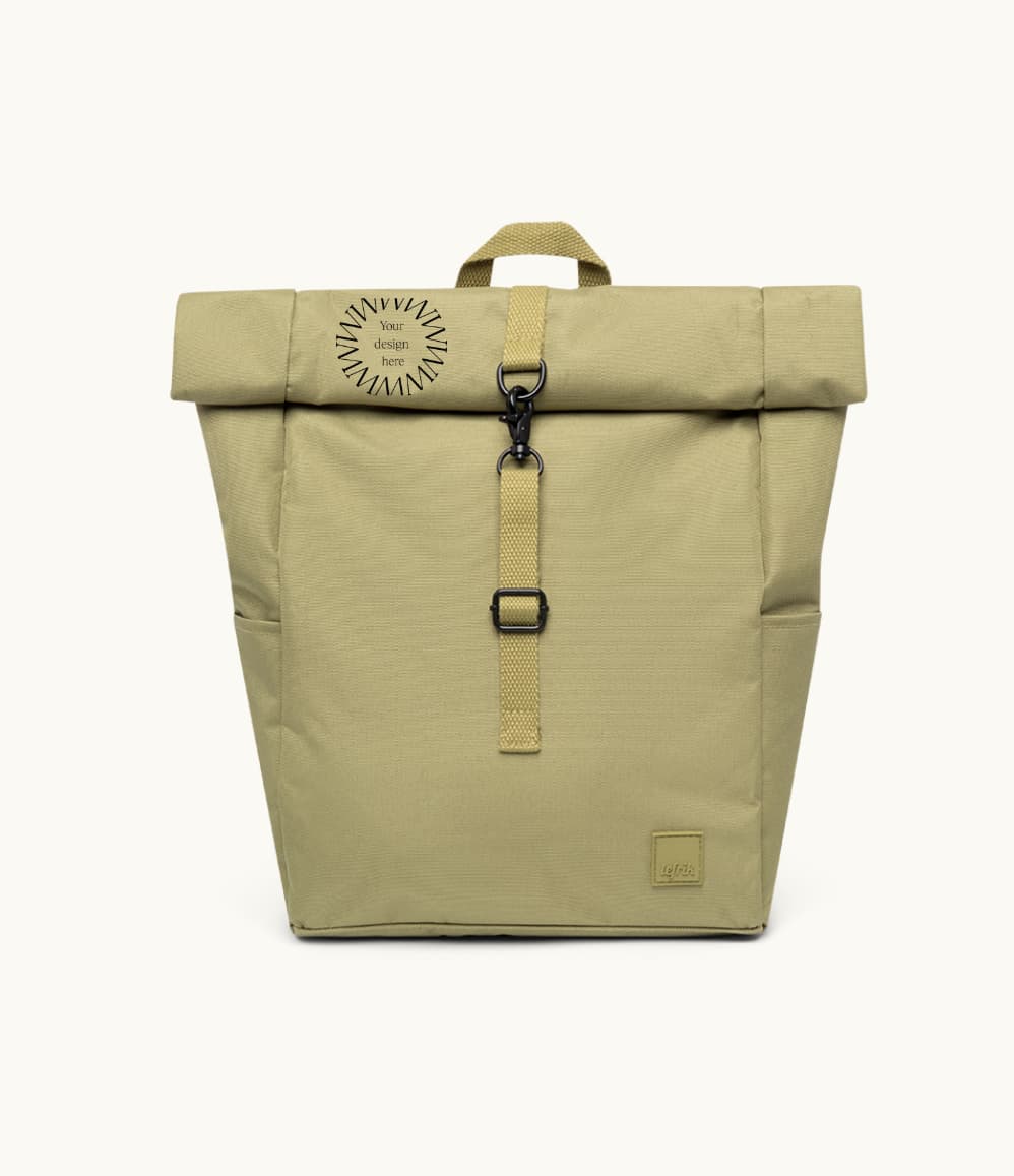 Vegan Roll-Top Mini Backpack 9L