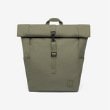 Vegan roll top backpack 9L green recycled PET corporate gifts