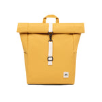 Vegan roll top backpack 9L yellow recycled PET corporate gifting