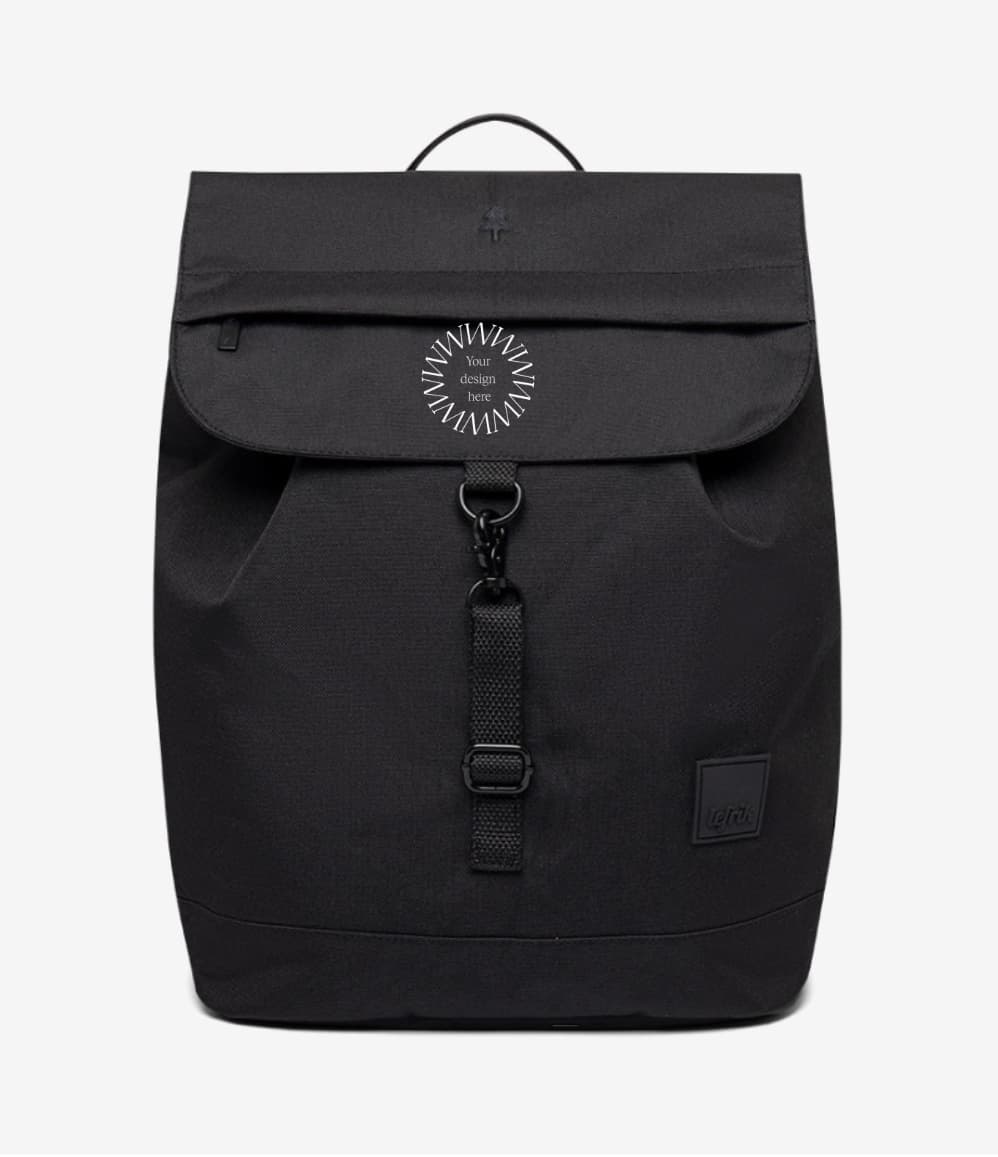 rPET Backpack 19L in black, front