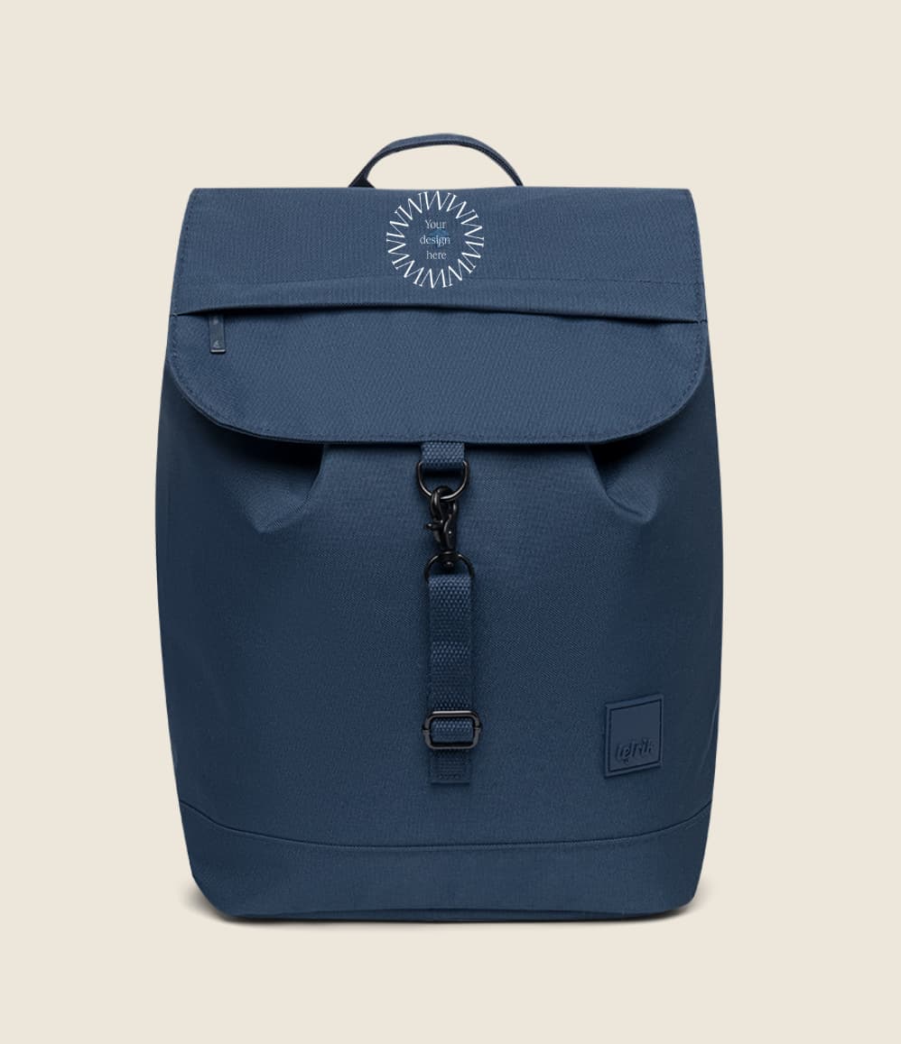 rPET Backpack 19L in blue, front