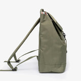 rPET Backpack 19L in olive green, side