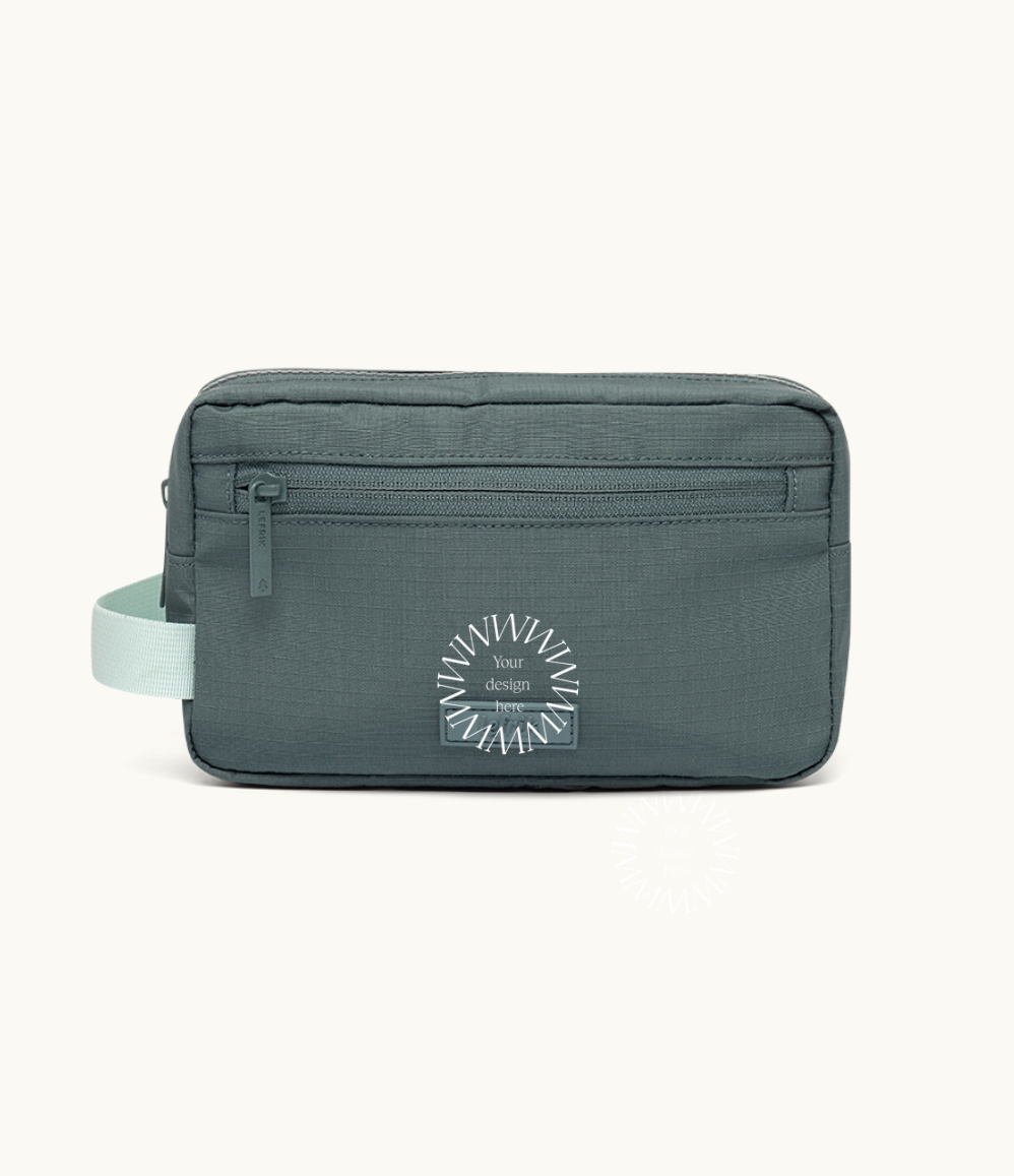 Toiletry bag, water resistant and vegan, premium corporate gifts