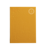 Debossed San Francisco notebook in yellow, branded gifts for clients