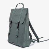 Water Resistant Slim Backpack 12L in laurel, side, showing logo placement