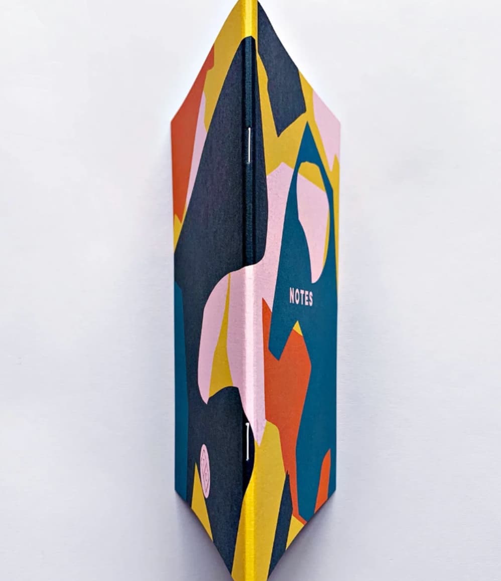 Slimline A5 Notebook, side view showing the cover and binding