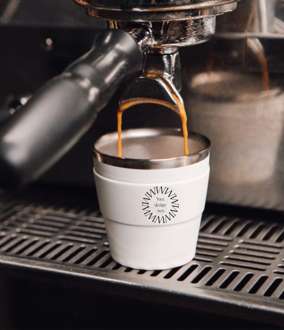 Oat thermal travel coffee cup, eco swag for conferences and corporate events