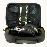 Inside view of handcrafted travel organiser made from recycled tyre inner tubes